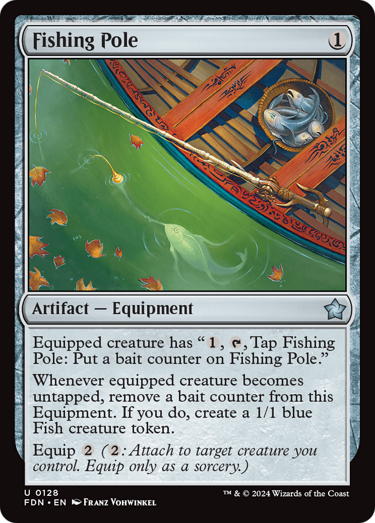Fishing Pole (FDN-128) [Foundations] Foil MTG Single Wizards of the Coast