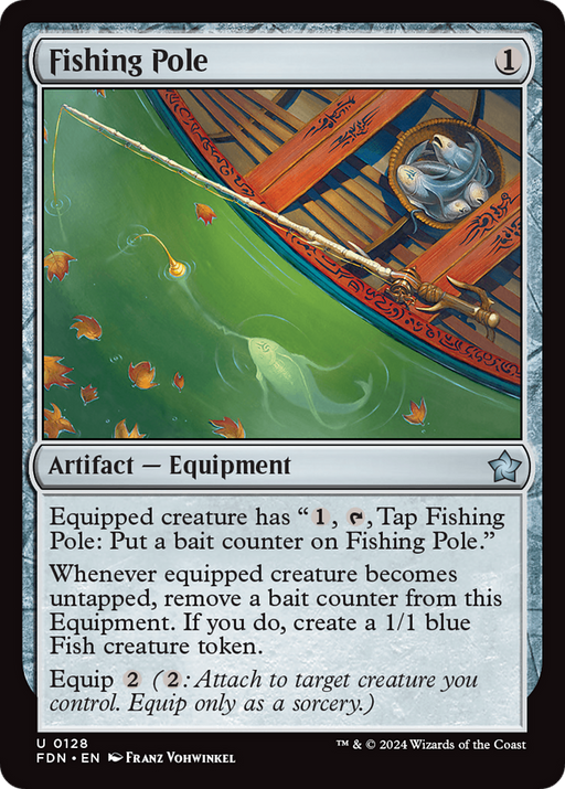Fishing Pole (FDN-128) [Foundations] Foil MTG Single Wizards of the Coast