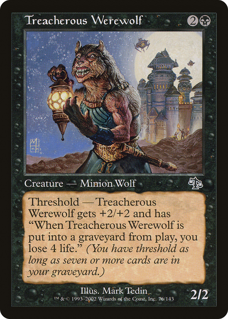 Treacherous Werewolf (JUD-076) [Judgment] MTG Single Wizards of the Coast