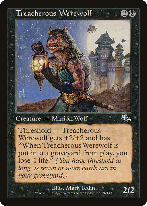 Treacherous Werewolf (JUD-076) [Judgment] MTG Single Wizards of the Coast