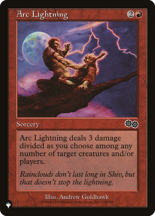 Arc Lightning (LIST-USG-174) [Mystery Booster] The List MTG Single Wizards of the Coast