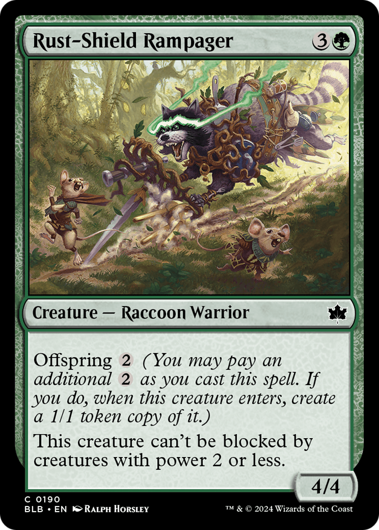 Rust-Shield Rampager (BLB-190) [Bloomburrow] MTG Single Wizards of the Coast