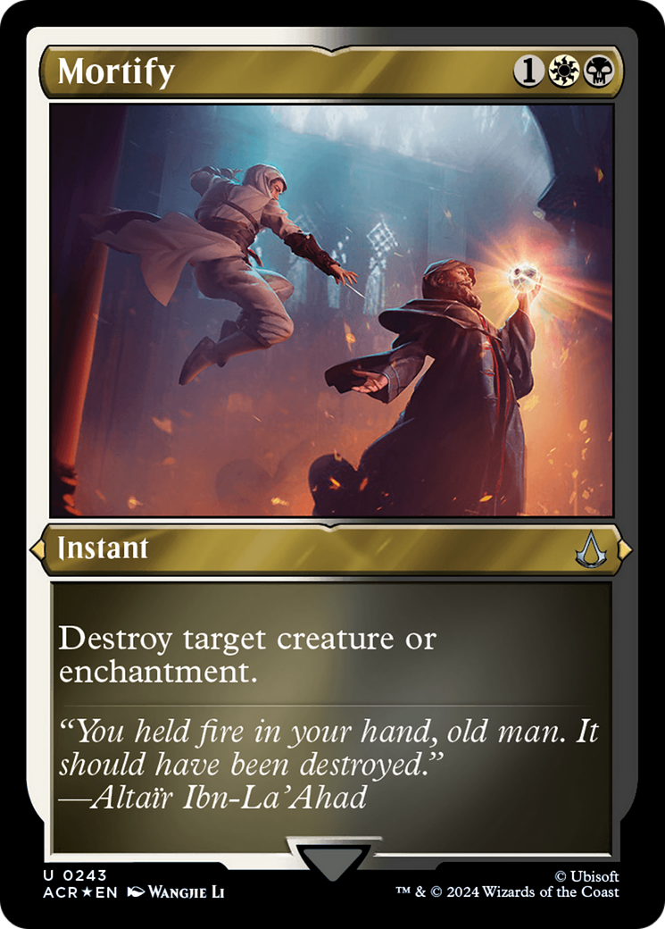 Mortify (ACR-243) [Assassin's Creed] Etched Foil MTG Single Wizards of the Coast