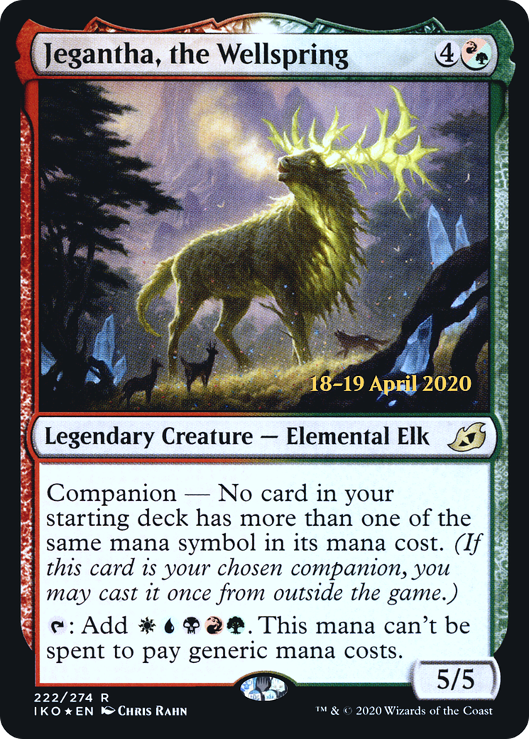 Jegantha, the Wellspring (PRE-222) [Ikoria: Lair of Behemoths Promos] Foil MTG Single Wizards of the Coast