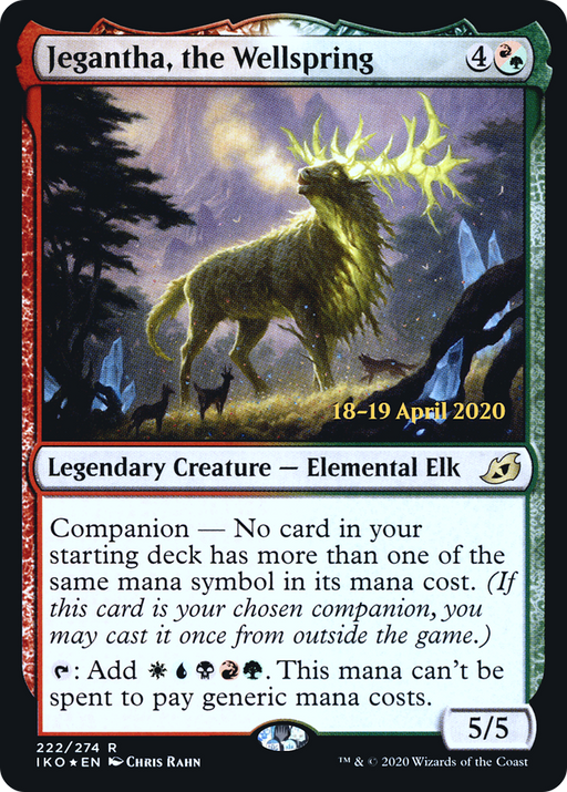 Jegantha, the Wellspring (PRE-222) [Ikoria: Lair of Behemoths Promos] Foil MTG Single Wizards of the Coast
