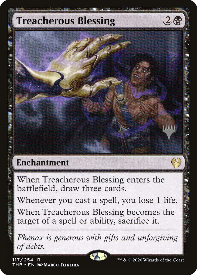 Treacherous Blessing (PPTHB-117) [Theros Beyond Death Promos] Foil MTG Single Wizards of the Coast