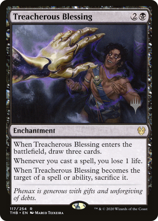 Treacherous Blessing (PPTHB-117) [Theros Beyond Death Promos] Foil MTG Single Wizards of the Coast