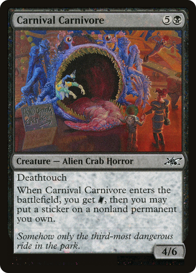 Carnival Carnivore (Galaxy Foil) (UNF-354) [Unfinity] Foil MTG Single Wizards of the Coast