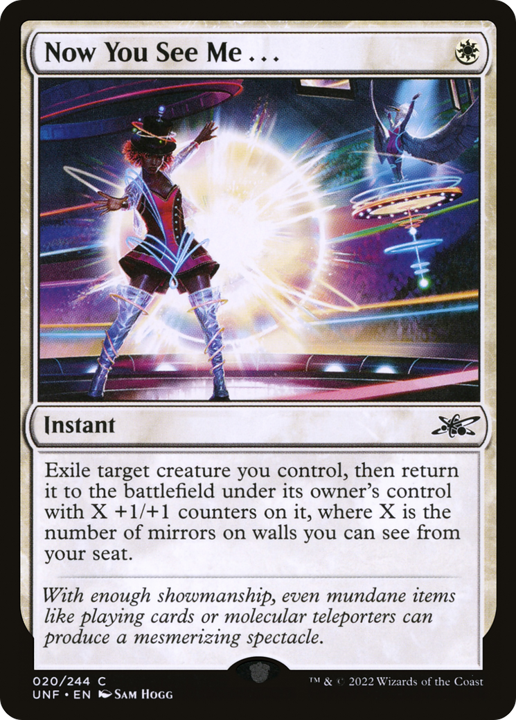 Now You See Me . . . (UNF-020) [Unfinity] Foil MTG Single Wizards of the Coast