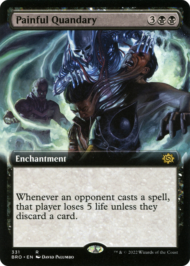 Painful Quandary (BRO-331) [The Brothers' War] (Extended Art) Foil MTG Single Wizards of the Coast