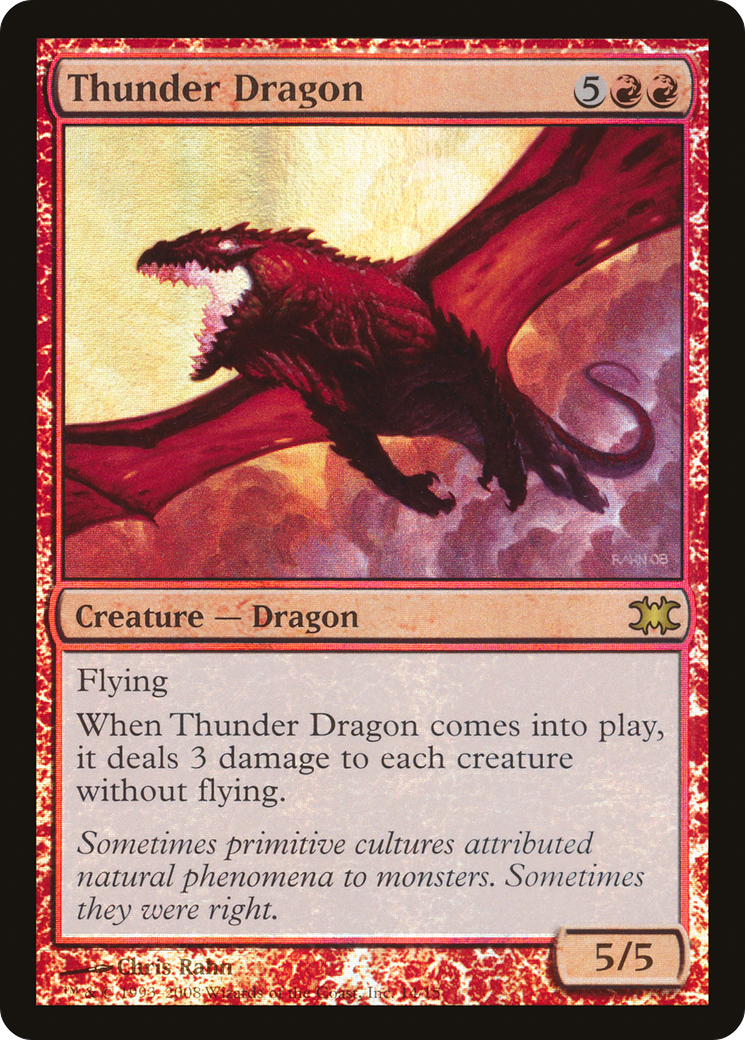 Thunder Dragon (DRB-014) [Misc] From the Vault: Dragons Foil MTG Single Wizards of the Coast