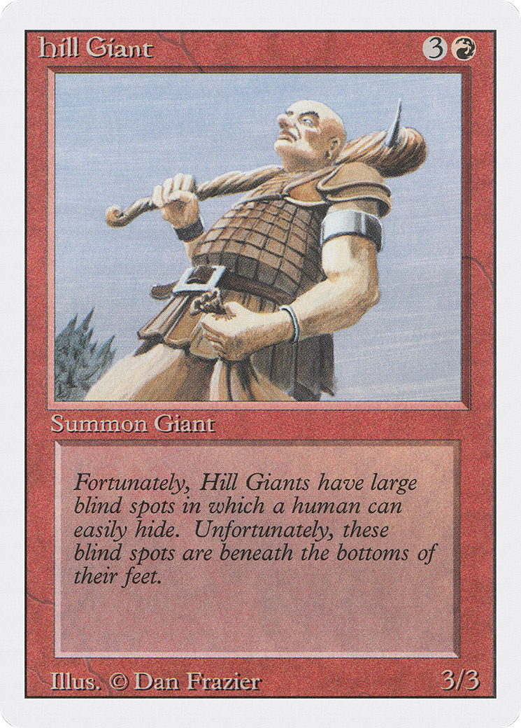 Hill Giant (3ED-158) [Revised Edition] MTG Single Wizards of the Coast