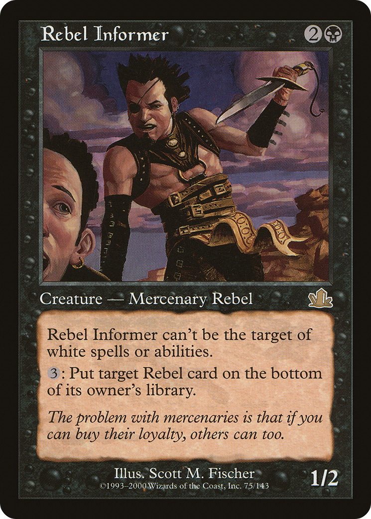 Rebel Informer (PCY-075) [Prophecy] Foil MTG Single Wizards of the Coast