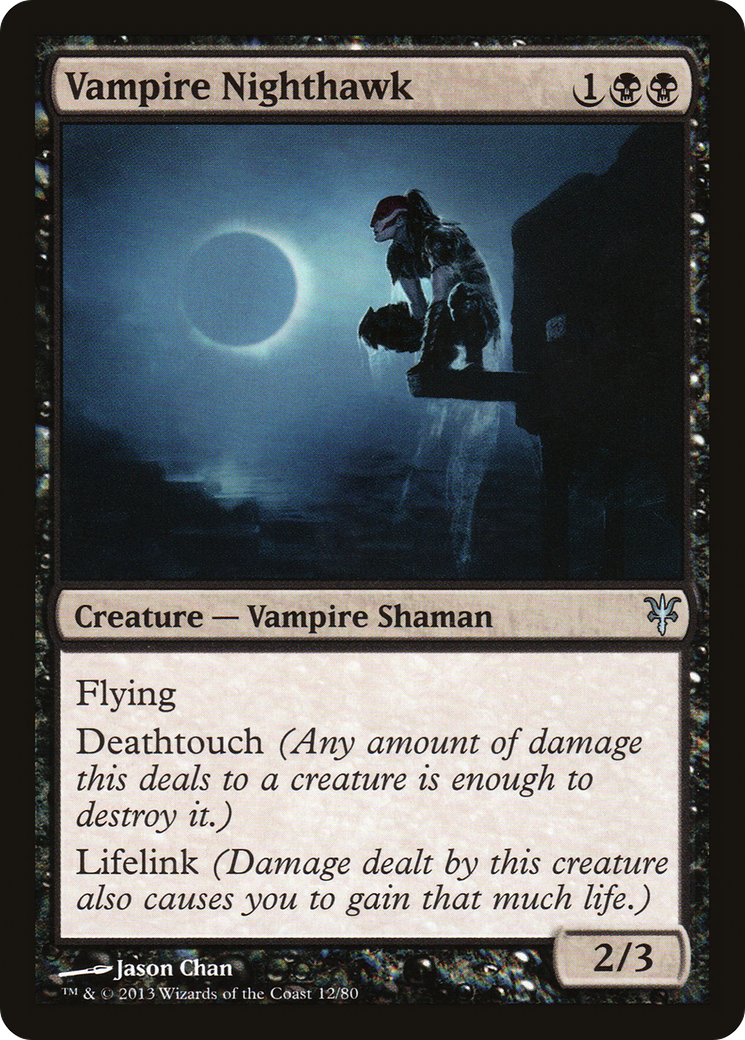 Vampire Nighthawk (DDK-012) [Misc] Duel Decks: Sorin vs. Tibalt MTG Single Wizards of the Coast
