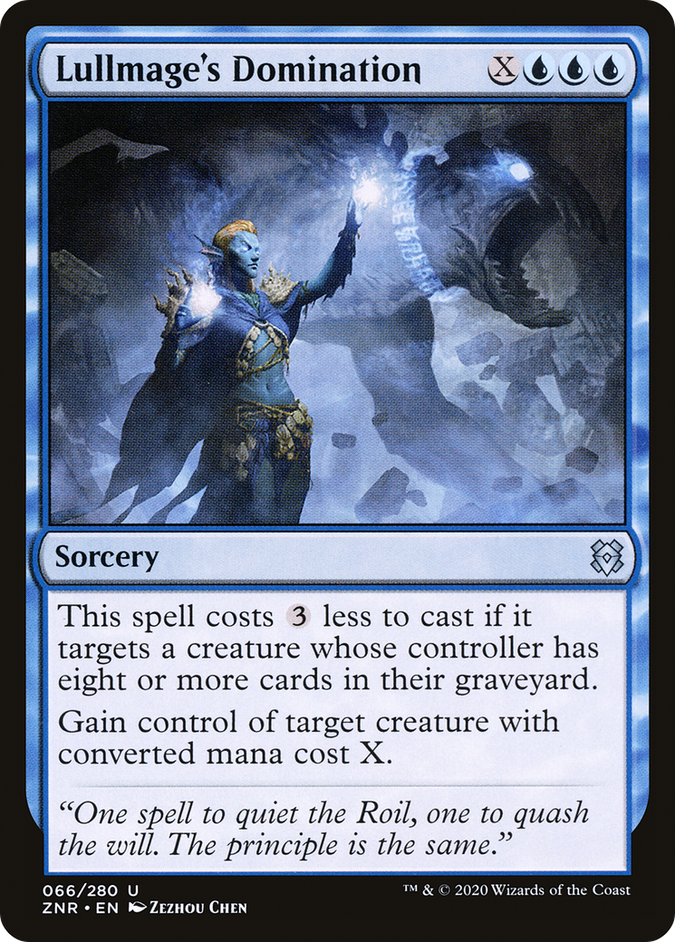Lullmage's Domination (ZNR-066) [Zendikar Rising] MTG Single Wizards of the Coast