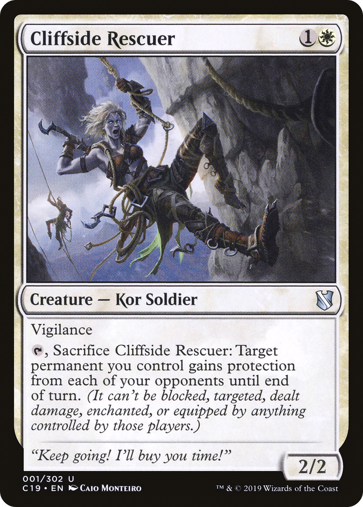Cliffside Rescuer (C19-001) [Commander 2019] MTG Single Wizards of the Coast