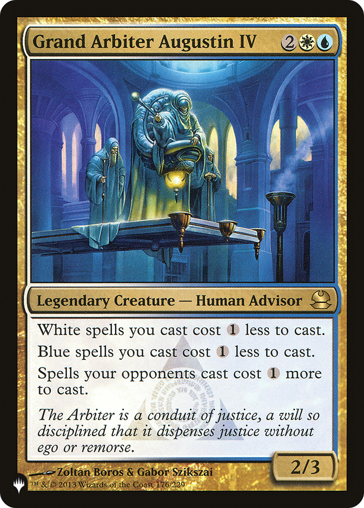 Grand Arbiter Augustin IV (LIST-MMA-176) [The List] MTG Single Magic: The Gathering