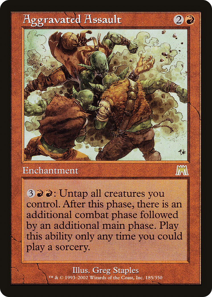 Aggravated Assault (ONS-185) [Onslaught] MTG Single Wizards of the Coast