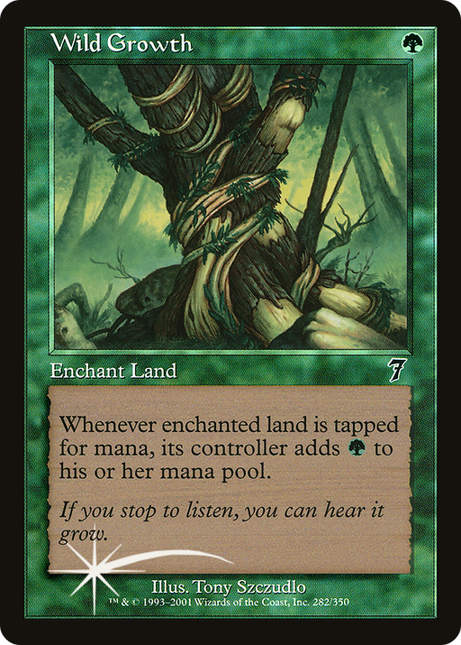 Wild Growth (7ED-282) [7th Edition] Foil MTG Single Wizards of the Coast