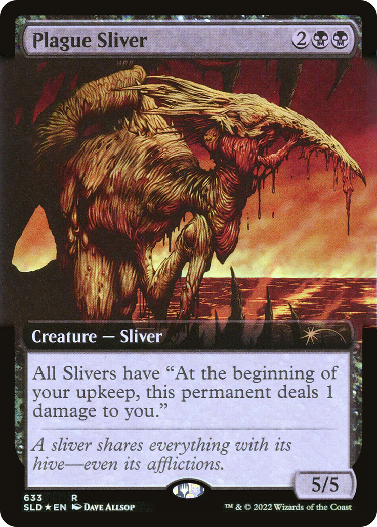 Plague Sliver (SLD-633) [Secret Lair] Drop (Extended Art) Foil MTG Single Wizards of the Coast