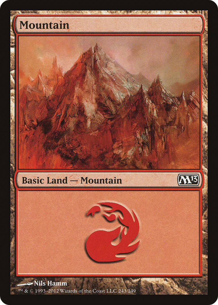 Mountain (M13-243) [Magic 2013] MTG Single Wizards of the Coast