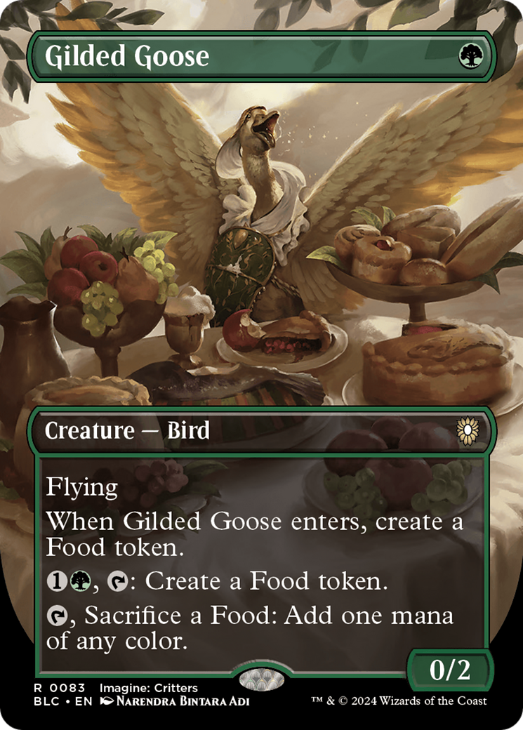 Gilded Goose (BLC-083) [Bloomburrow Commander] (Borderless) Foil MTG Single Wizards of the Coast