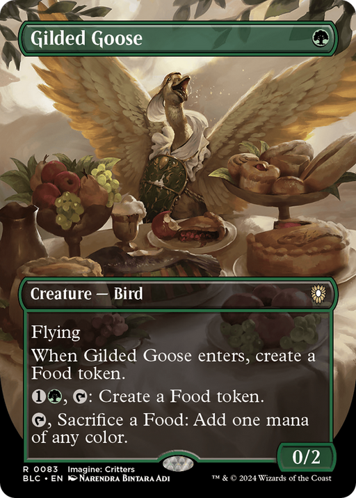 Gilded Goose (BLC-083) [Bloomburrow Commander] (Borderless) MTG Single Wizards of the Coast