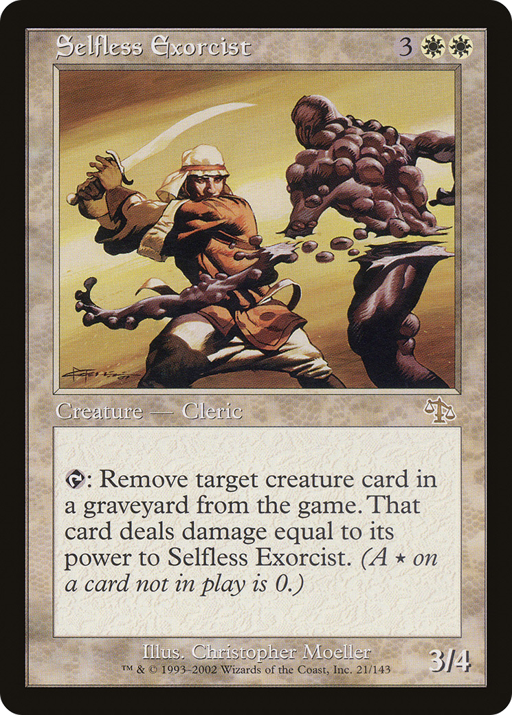 Selfless Exorcist (JUD-021) [Judgment] MTG Single Wizards of the Coast