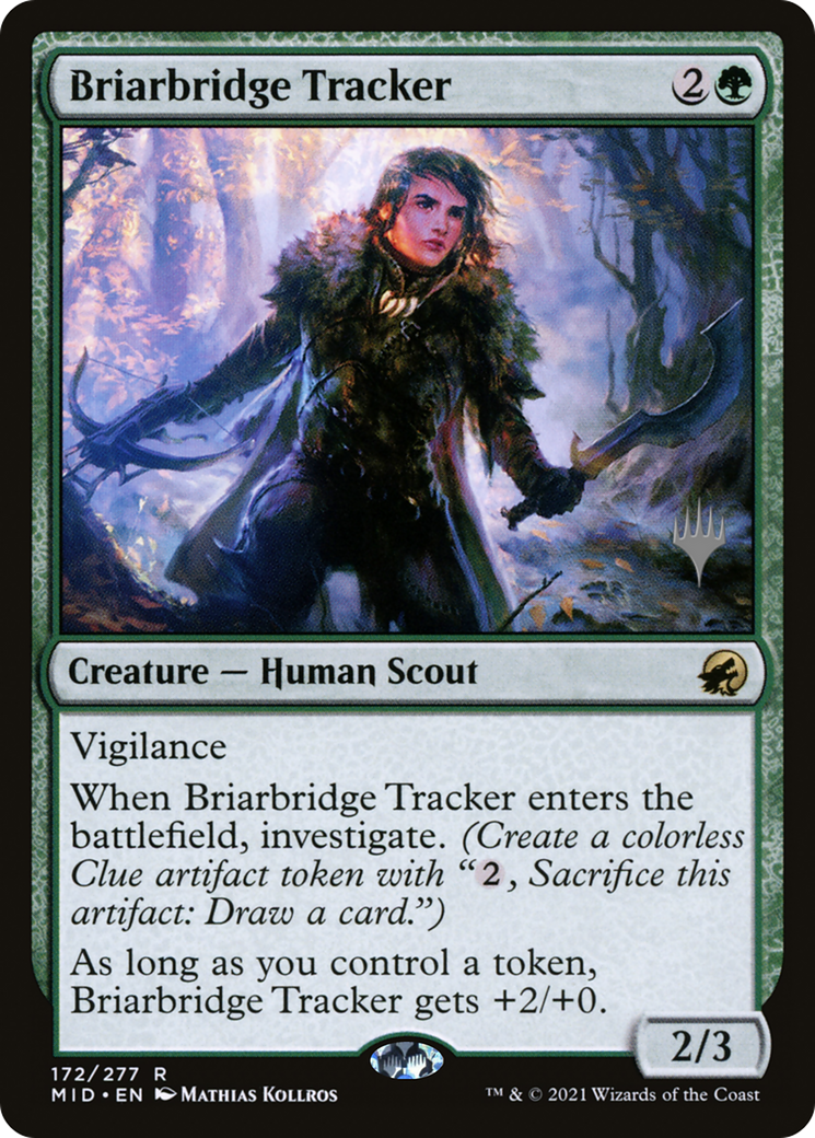 Briarbridge Tracker (PPMID-172) [Innistrad: Midnight Hunt Promos] MTG Single Wizards of the Coast
