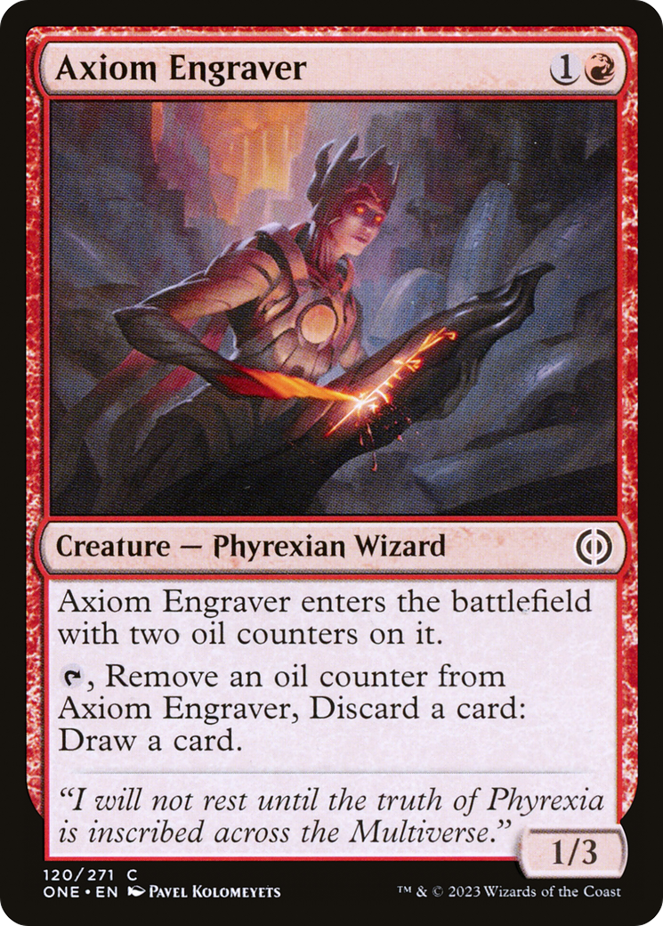 Axiom Engraver (ONE-120) [Phyrexia: All Will Be One] MTG Single Wizards of the Coast