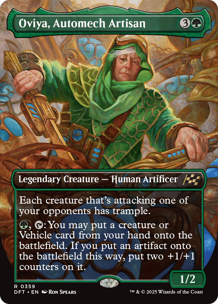 Oviya, Automech Artisan (DFT-359) [Aetherdrift] (Borderless) MTG Single Wizards of the Coast