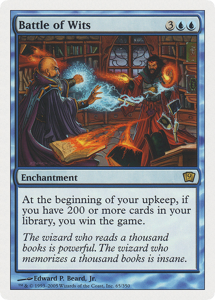 Battle of Wits (9ED-065) [9th Edition] Foil MTG Single Wizards of the Coast