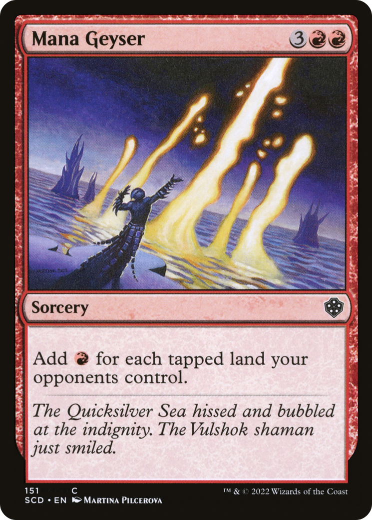 Mana Geyser (SCD-151) [Starter Commander Decks] MTG Single Wizards of the Coast