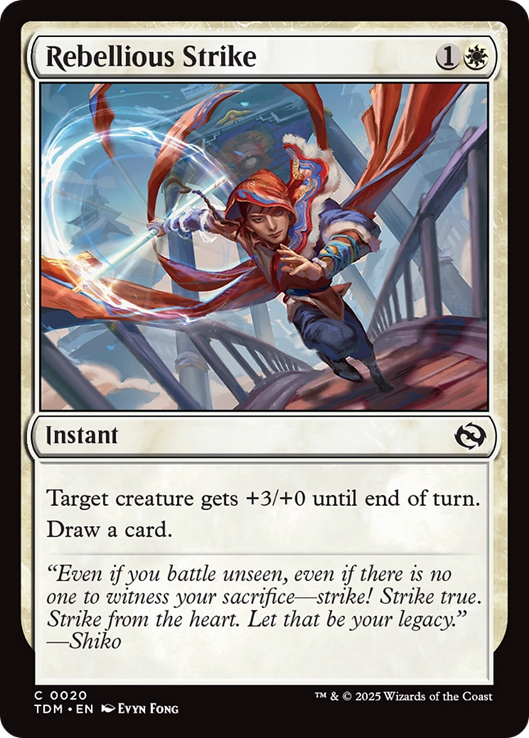 Rebellious Strike (TDM-020) [Tarkir: Dragonstorm] Foil MTG Single Wizards of the Coast