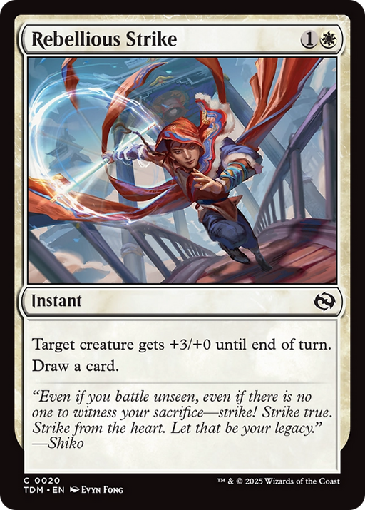 Rebellious Strike (TDM-020) [Tarkir: Dragonstorm] Foil MTG Single Wizards of the Coast