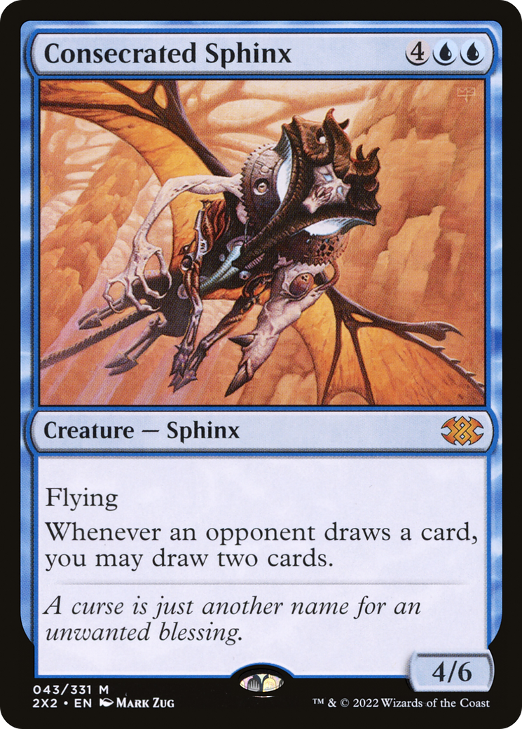 Consecrated Sphinx (2X2-043) [Double Masters 2022] MTG Single Wizards of the Coast