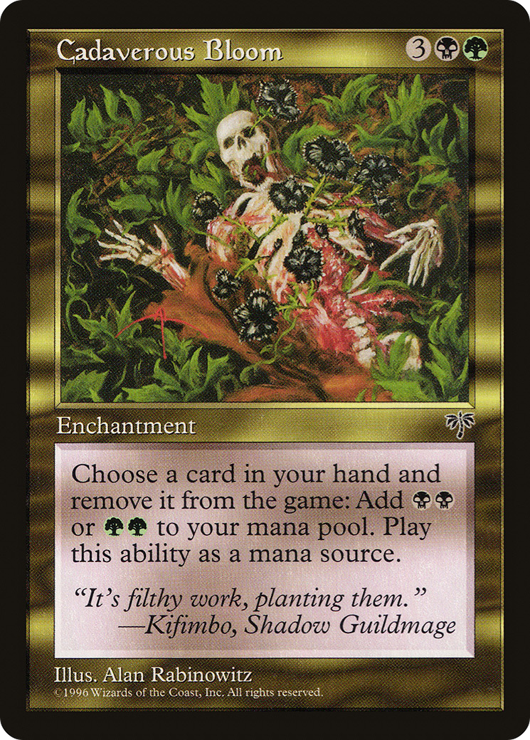 Cadaverous Bloom (MIR-) [Mirage] MTG Single Wizards of the Coast