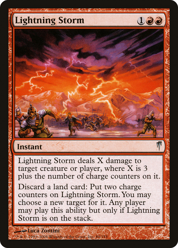 Lightning Storm (CSP-089) [Coldsnap] MTG Single Wizards of the Coast