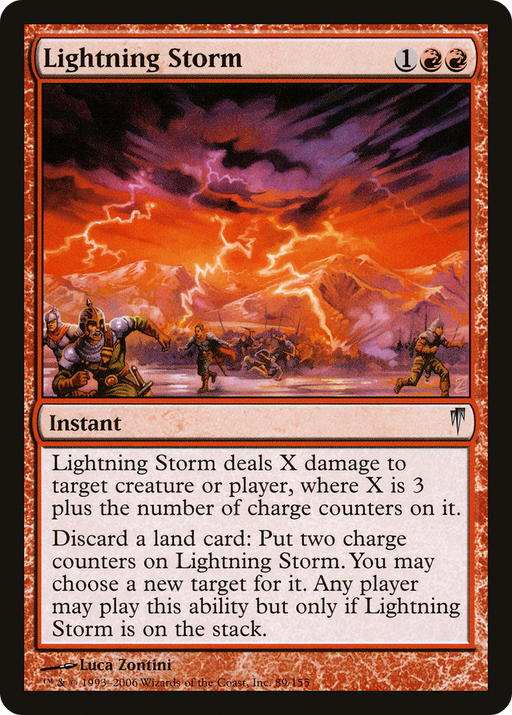 Lightning Storm (CSP-089) [Coldsnap] MTG Single Wizards of the Coast