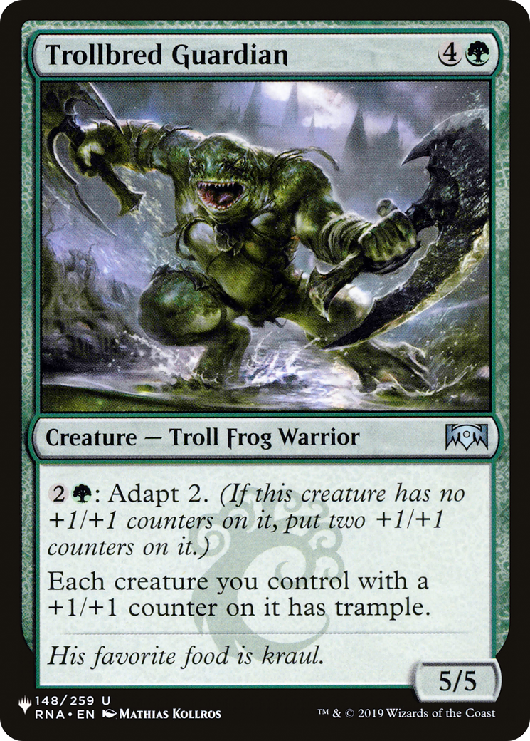 Trollbred Guardian (LIST-RNA-148) [Mystery Booster] The List MTG Single Wizards of the Coast