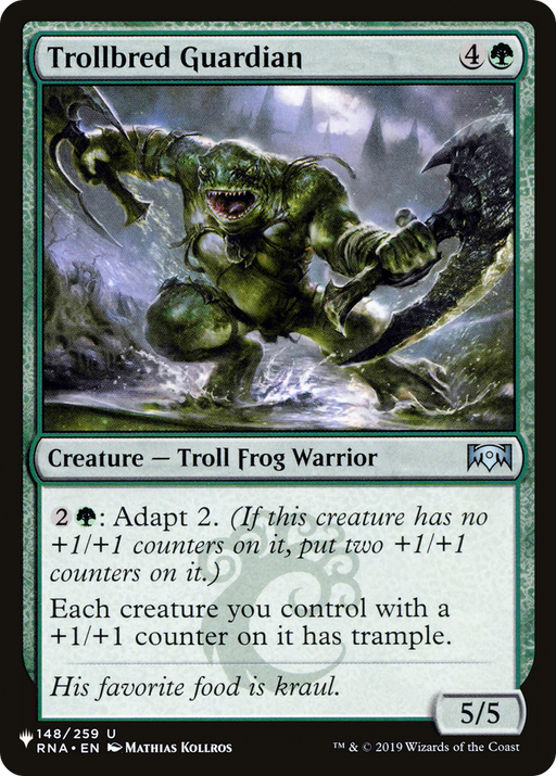 Trollbred Guardian (LIST-RNA-148) [Mystery Booster] The List MTG Single Wizards of the Coast