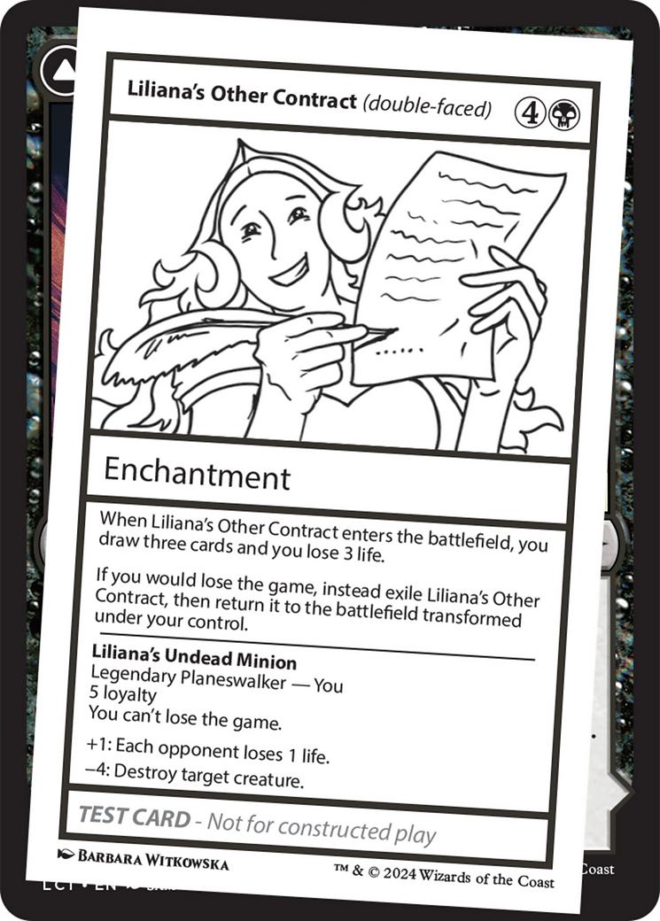 Liliana's Other Contract (double-faced) (MB2PC-) [Mystery Booster] Mystery Booster 2 MTG Single Wizards of the Coast