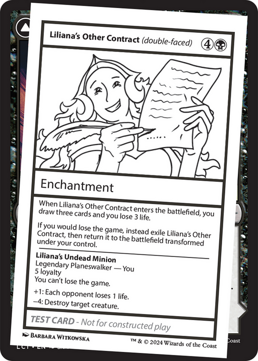 Liliana's Other Contract (double-faced) (MB2PC-) [Mystery Booster] Mystery Booster 2 MTG Single Wizards of the Coast