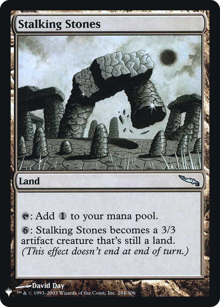 Stalking Stones (LIST-MRD-284) [Mystery Booster] The List Foil MTG Single Wizards of the Coast