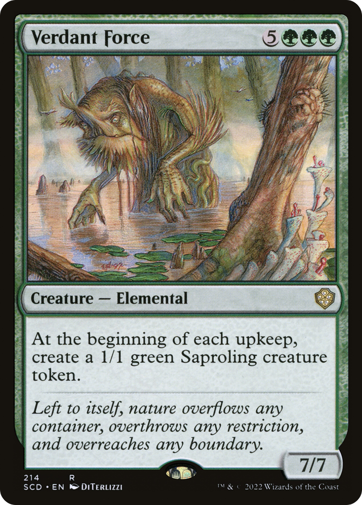 Verdant Force (SCD-214) [Starter Commander Decks] MTG Single Wizards of the Coast