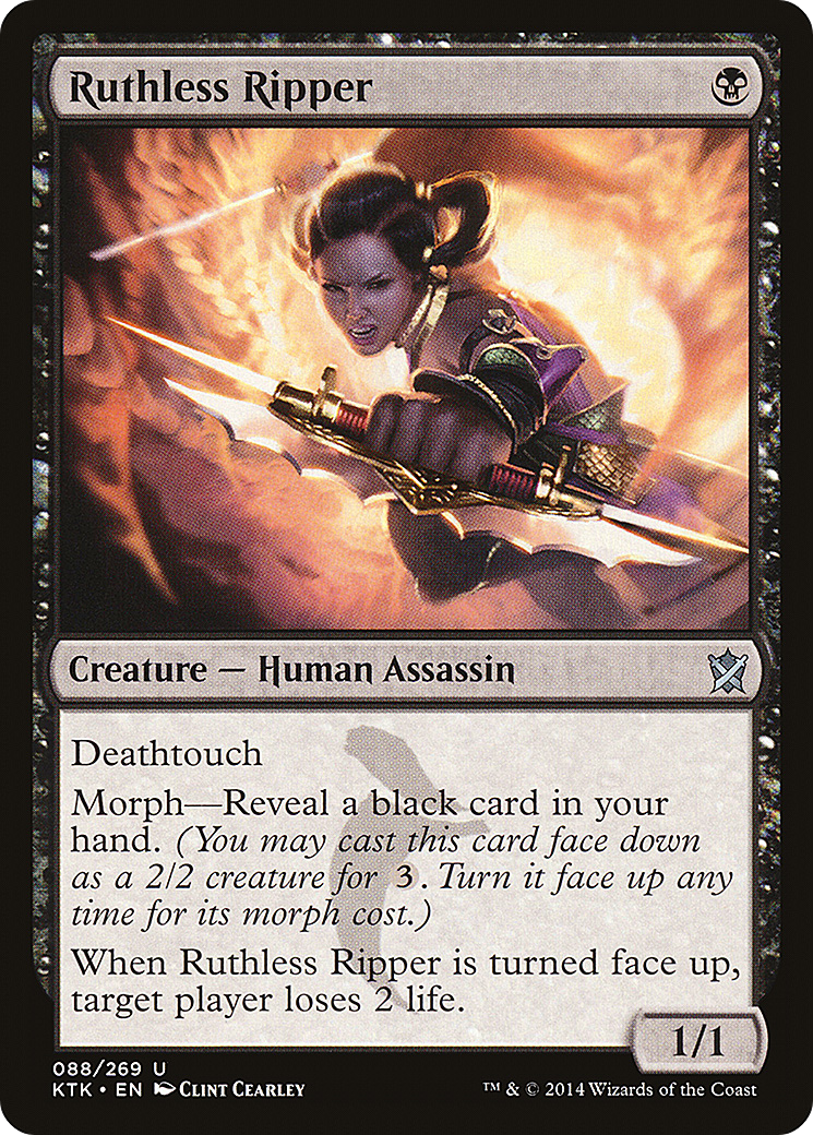 Ruthless Ripper (KTK-088) [Khans of Tarkir] Foil MTG Single Wizards of the Coast