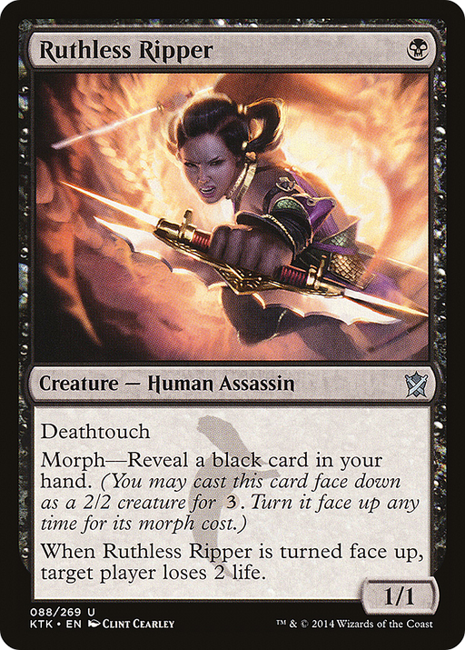 Ruthless Ripper (KTK-088) [Khans of Tarkir] Foil MTG Single Wizards of the Coast