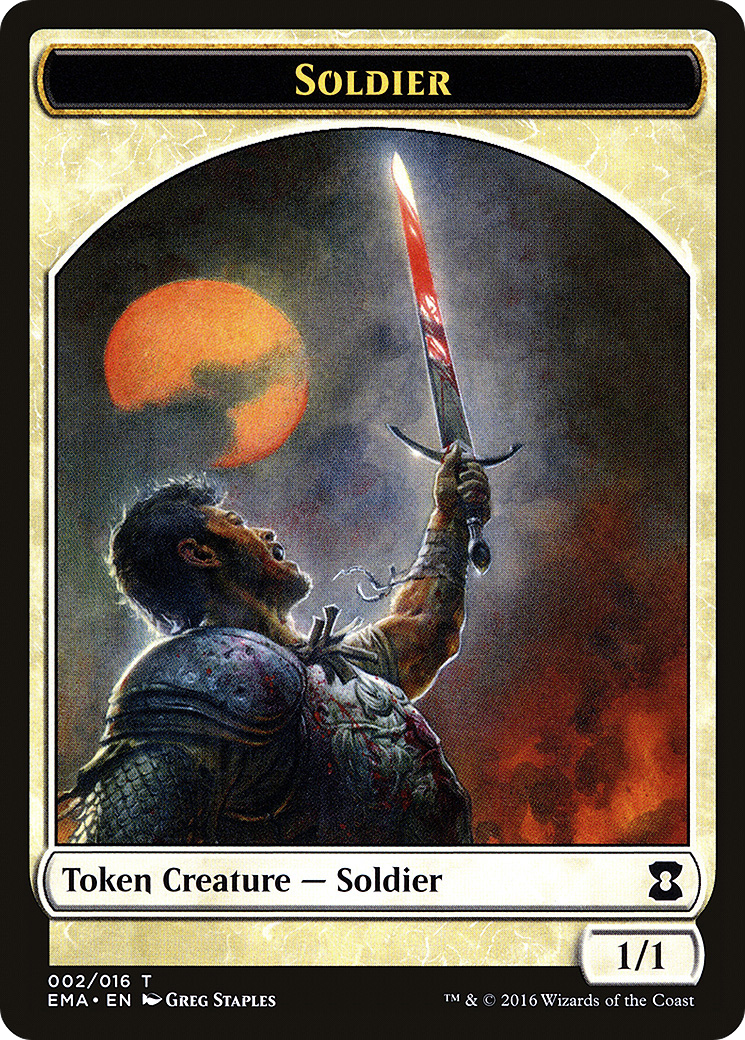 Soldier (EMA-002) [Tokens] Eternal Masters Tokens MTG Single Wizards of the Coast