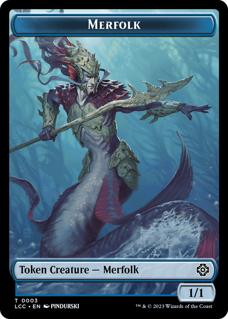 Bird // Merfolk (0003) Double-Sided Token [Tokens] The Lost Caverns of Ixalan Commander Tokens MTG Single Magic: The Gathering