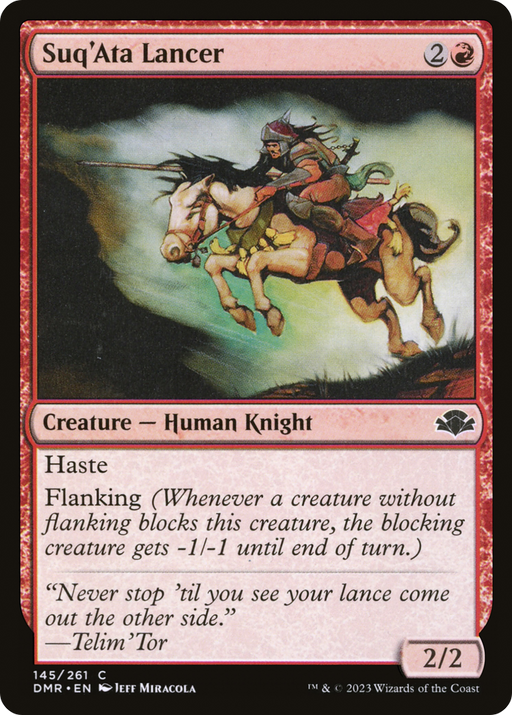 Suq'Ata Lancer (DMR-145) [Dominaria Remastered] MTG Single Wizards of the Coast